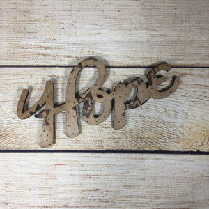 Knot & Kiln Woodburned HOPE Magnet | Handmade